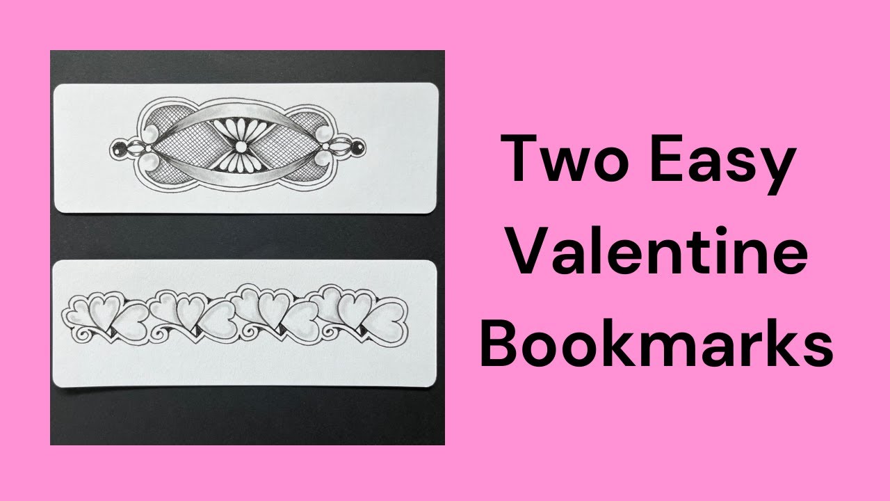 Two Easy Bookmarks for Valentine’s Day with LuvUMost and San Rocco Border