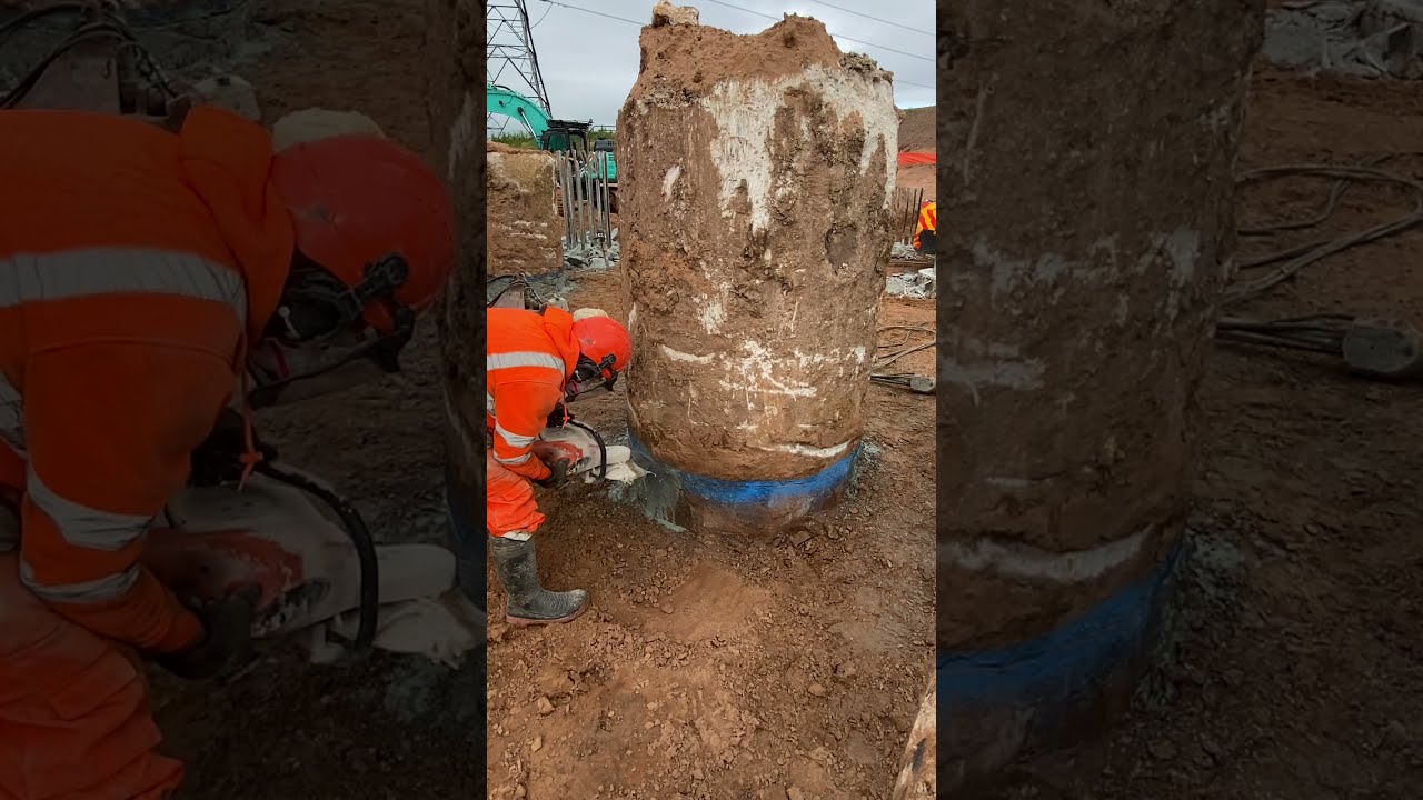 Pile breaking/Pile cropping - Preston Western Bypass (2020)