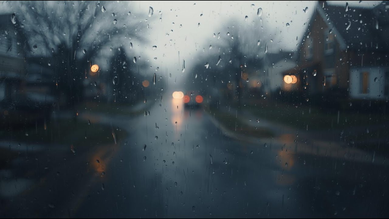 【作業用BGM】シンプルな雨音 1時間｜勉強・集中・睡眠用