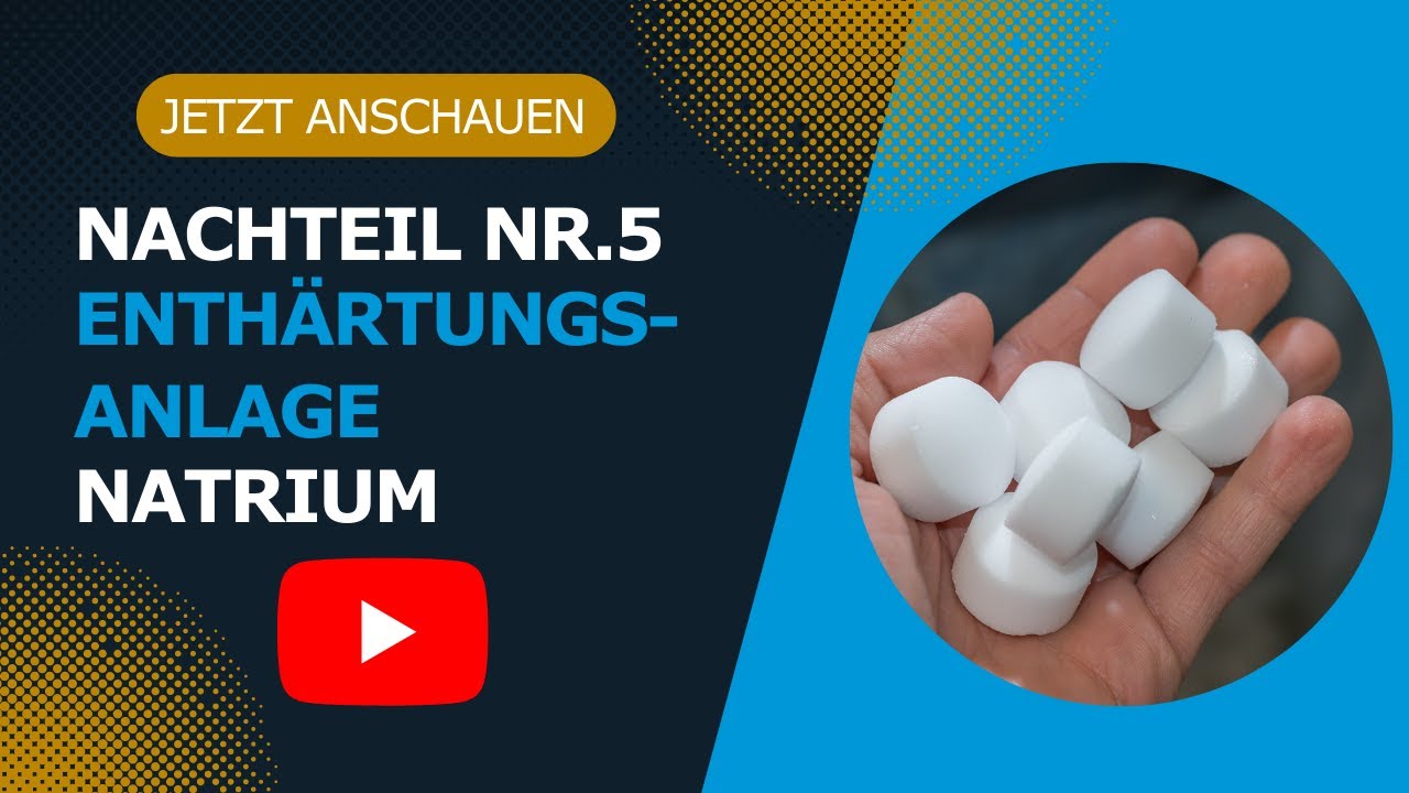 Nachteil 5 von 7 einer Wasserenthärtungsanlage: Natrium im Trinkwasser - ein Gesundheitsrisiko?