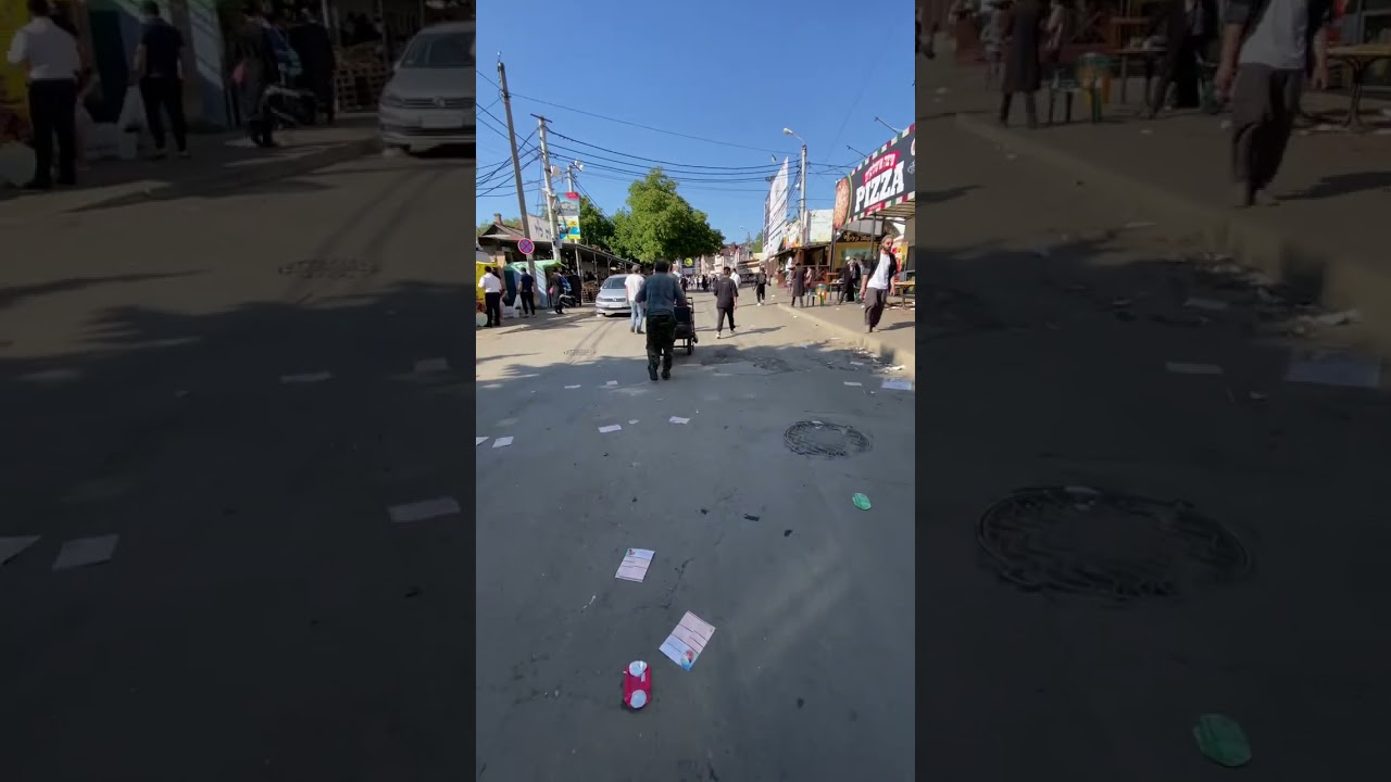 walking in Uman, Ukraine the day after Rosh Hashanah 2023 Breslov Chassidim
