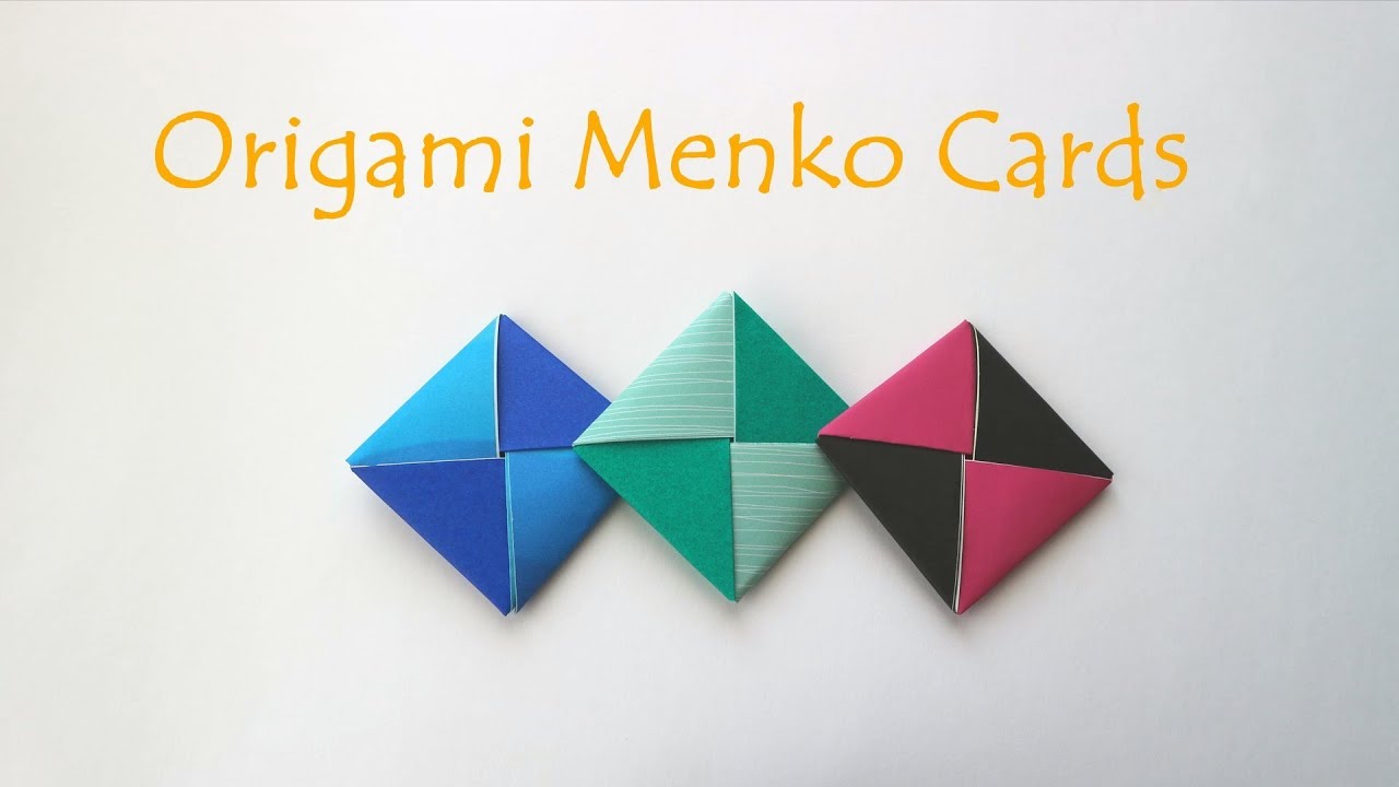 Origami Menko Cards - How to make Menko Battle Cards