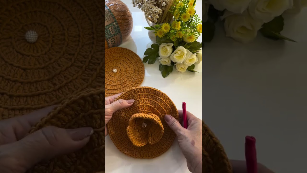 produ&ccedil;&atilde;o da flor mega rosa#crochet #crochedalala #crochetcrosai ###haveitoldyoulatelythatiloveyou