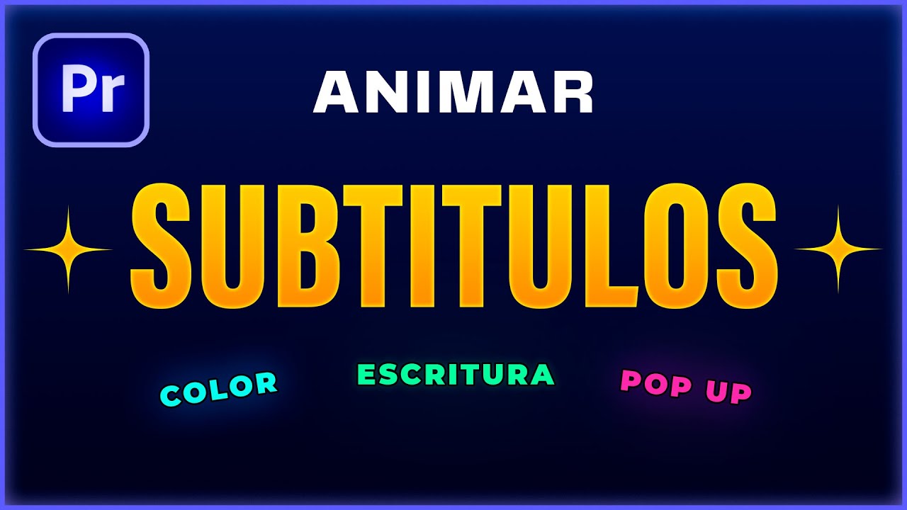 ⭐ Animar SUBTITULOS en Premiere Pro - Efectos, trucos y consejos