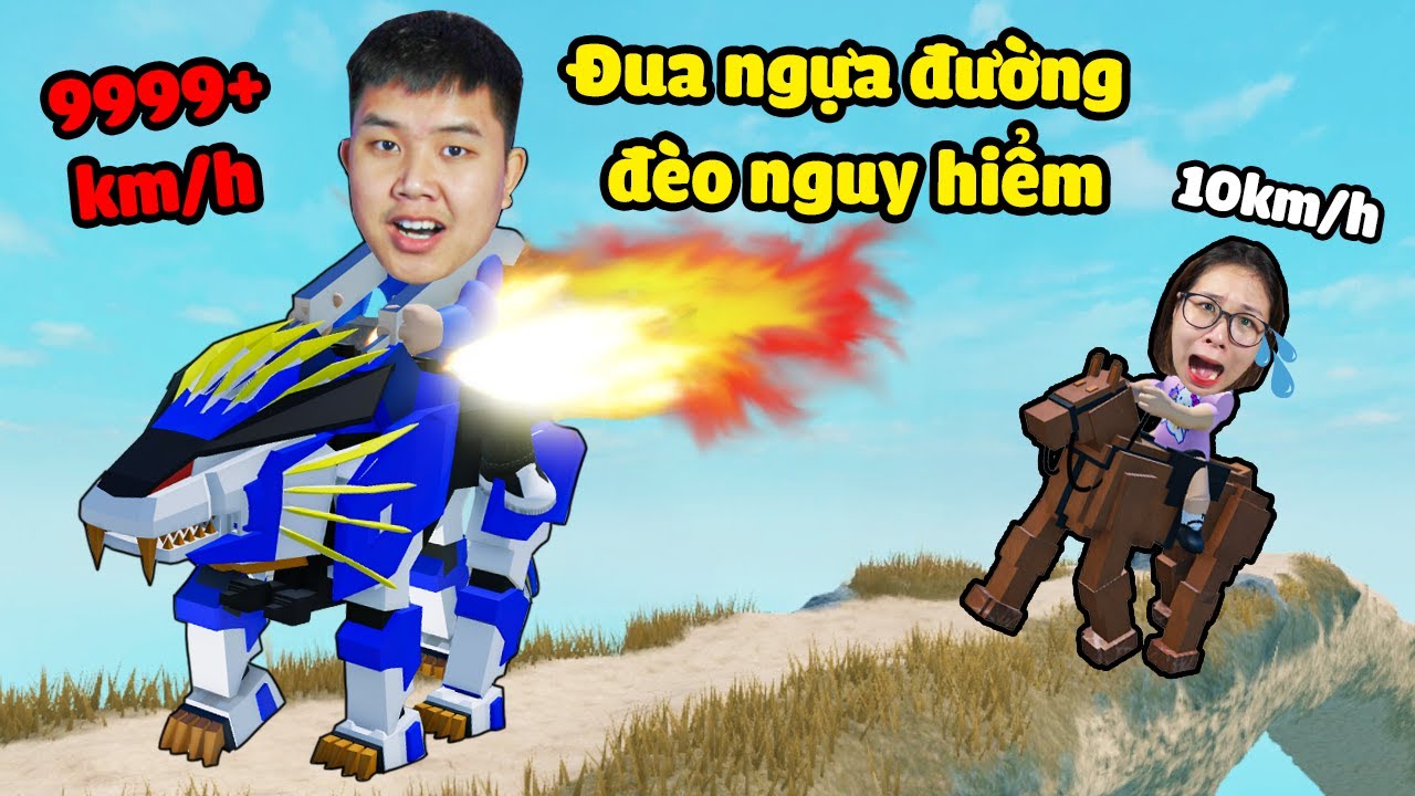 Đua ngựa đường đèo nguy hiểm xem ai về đích nhanh nhất !? bqThanh Mua Thú Vip Thắng Ốc Cùi
