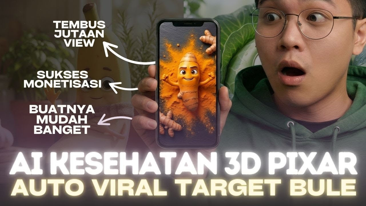 Gila! Konten AI Tips Kesehatan 3D Pixar Ini Bisa Jutaan View per Hari di Amerika
