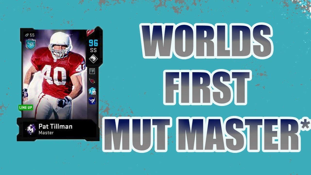 World's First Mut Master*!!! 96 Overall Pat Tillman! - Madden 20 Ultimate Team
