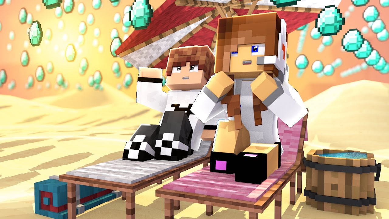 Minecraft: LUCKY PVP - CHUVA DE DIAMANTE!