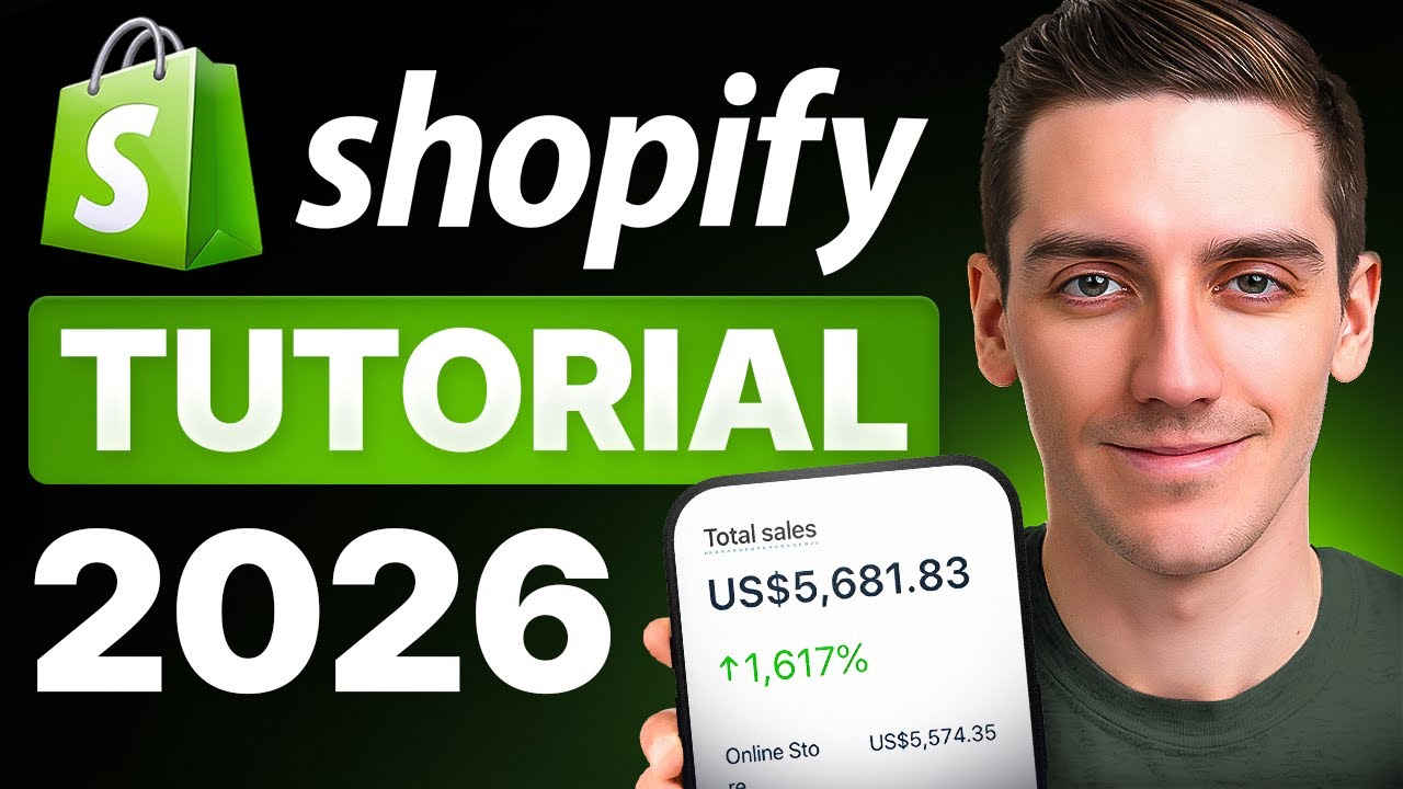 Tutorial di Shopify per Principianti 2026 – Passo dopo Passo
