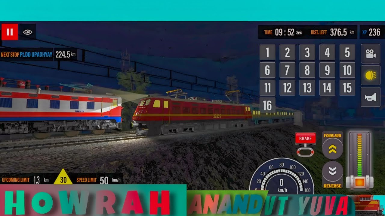 HOWRAH - ANAND VT YUVA EXPRESS -12249 🚄🚄🇮🇳🚃