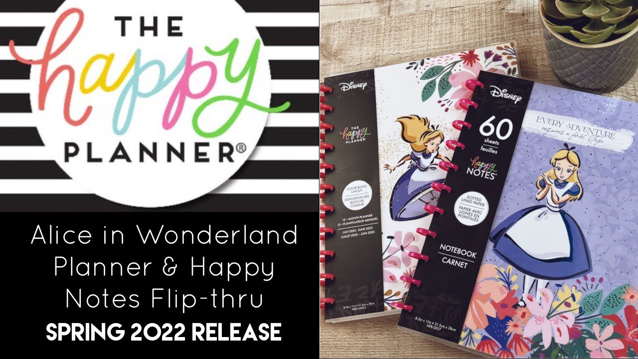 Alice in Wonderland Flip-thru | Spring 2022 Release | The Happy Planner