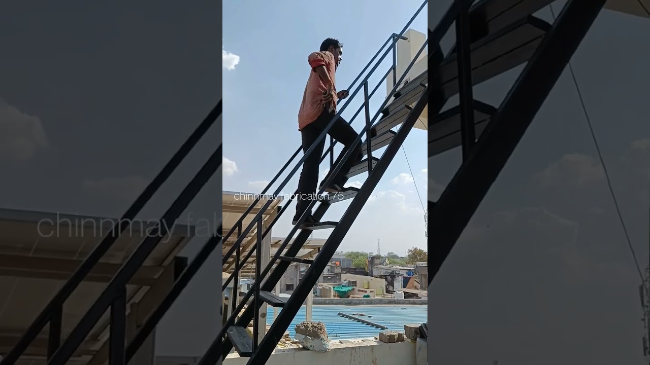 1&times;3 pipe low budget stairs #stairs #stairdesign #welldine
