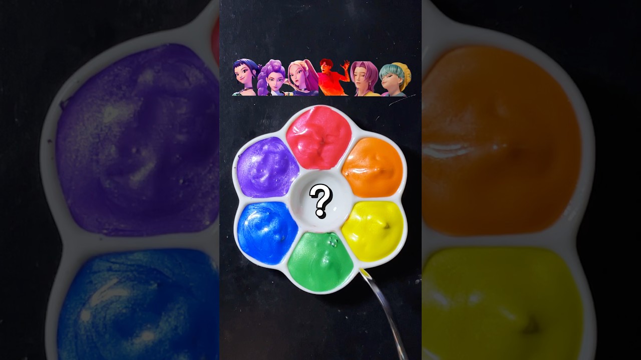 Kpop demon hunters color mixing （Part19) #kpopdemonhunters #colormixing