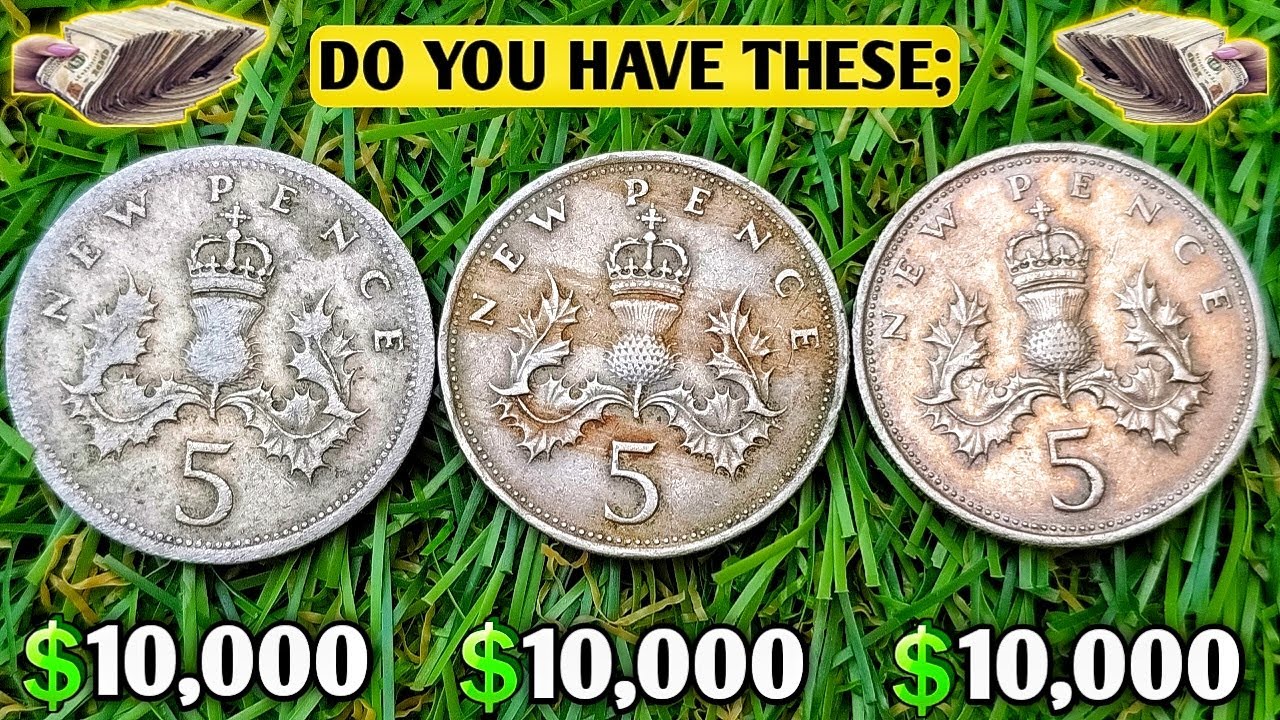 Top 5 UK Queen Elizabeth II 5p New Pence Coins Worth BIG Money!| Could You Have a Fortune?