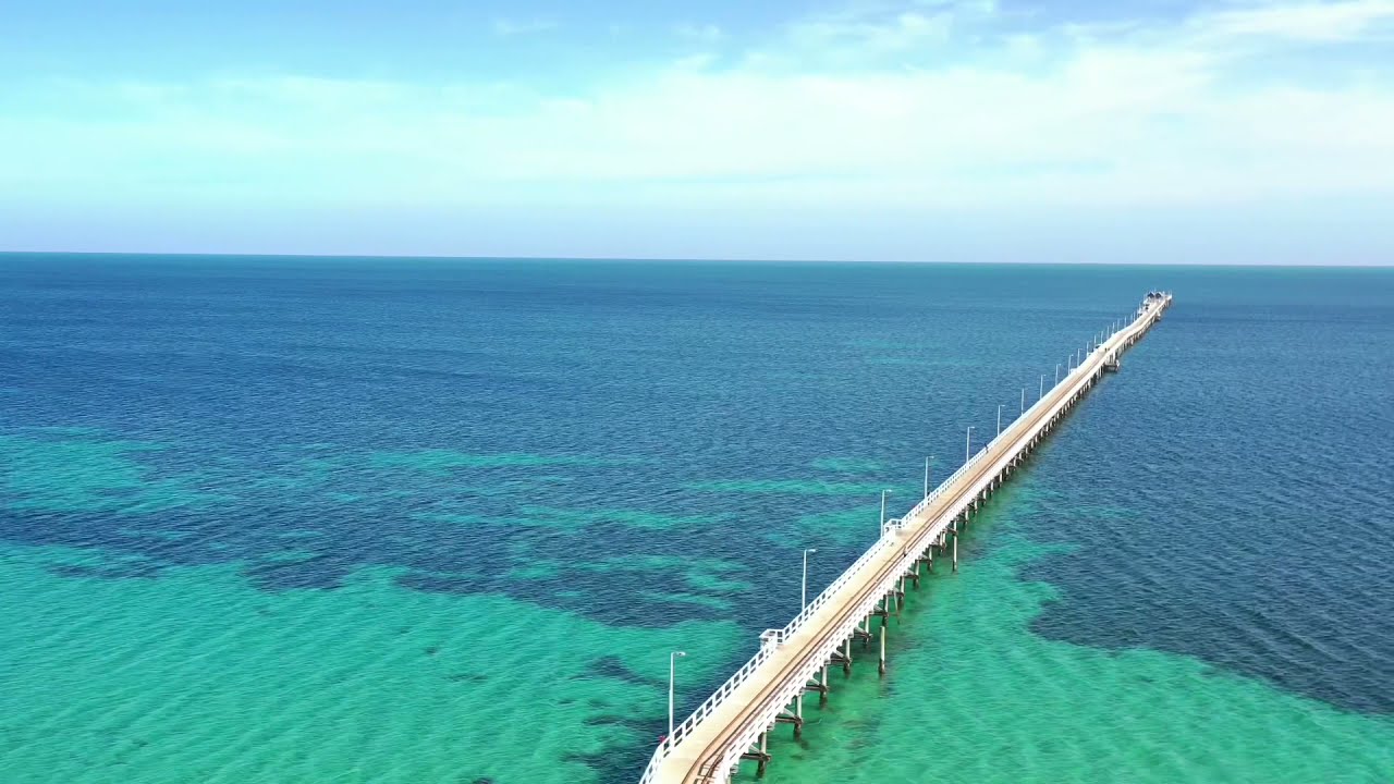 Busselton Jetty, Western Australia        [4k Drone footage]