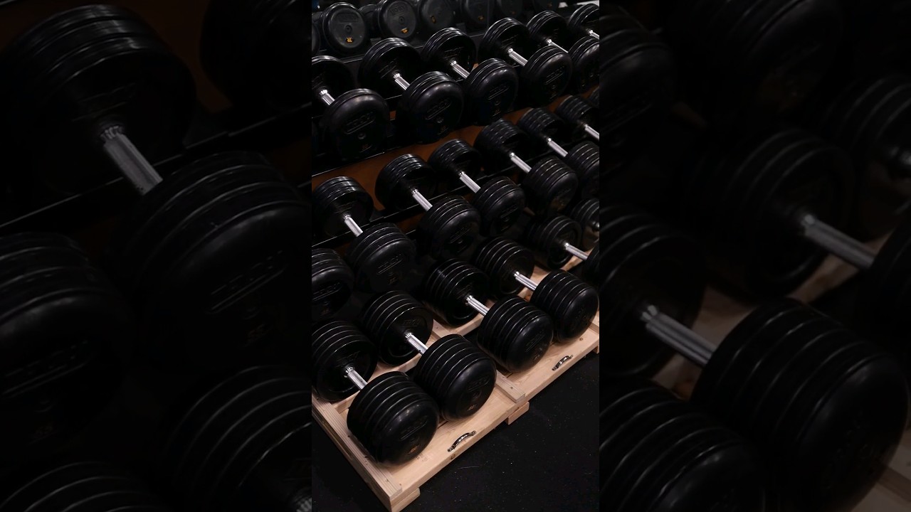 DIY Sliding Dumbbell Shelves