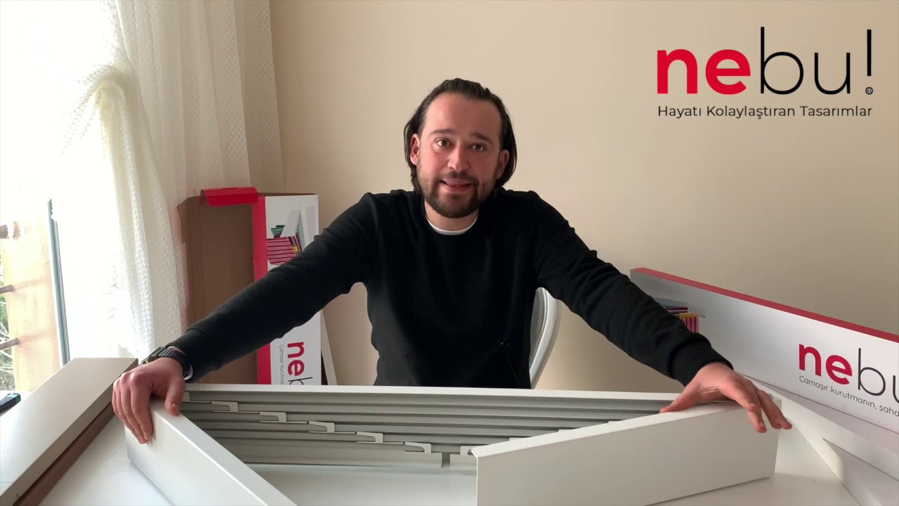 Nebu Large White 100 cm Çamaşır Kurutma Askısı Kutu Açılışı