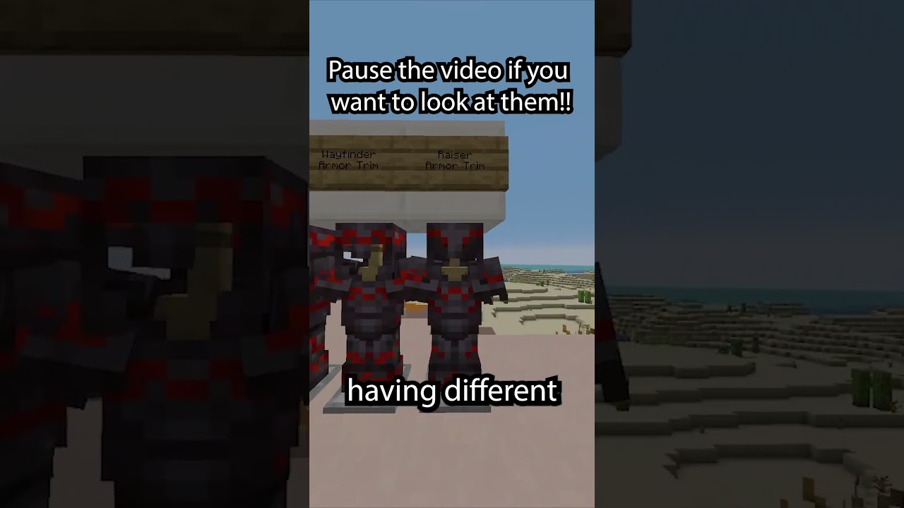 What is the BEST Armor Trim in Minecraft (Smithing Template) 