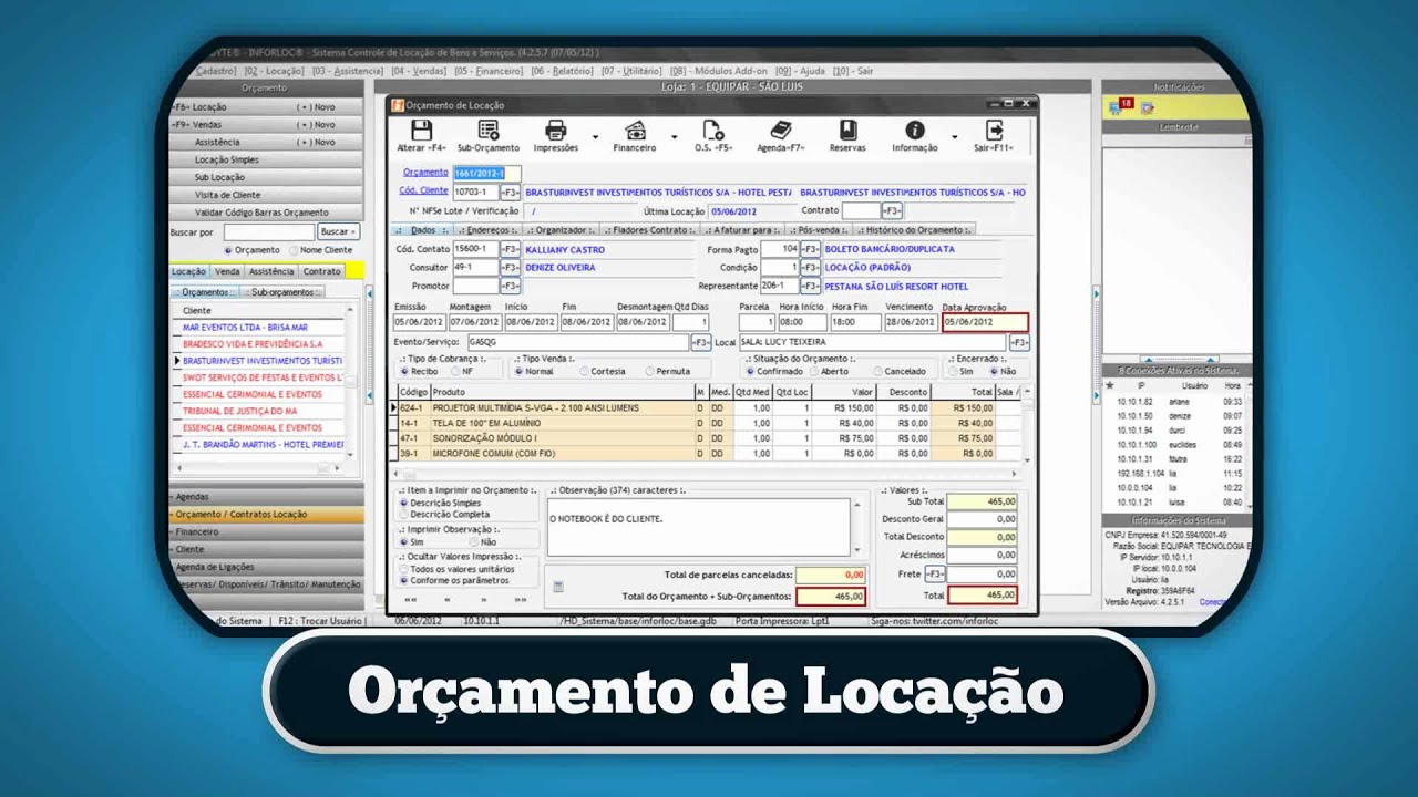 Comercial Inforbyte Ultima Revis&atilde;o