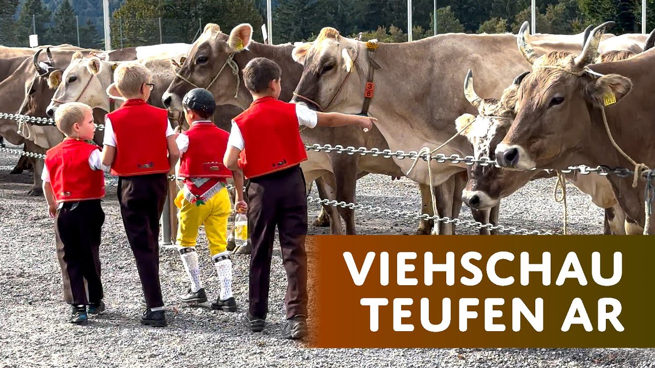 [Part 1] Cattle Show Teufen | Procession, Yodeling, Bell Swinging – Appenzell Region, Switzerland