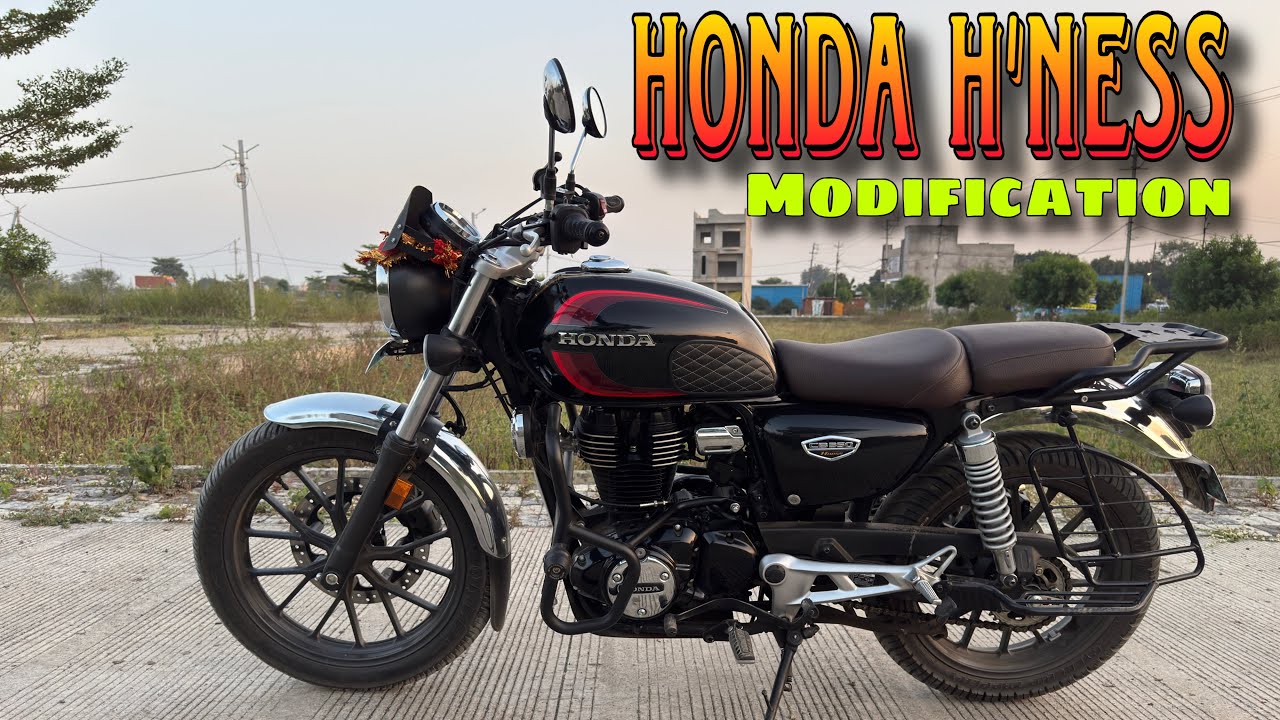 HONDA H’NESS MODIFICATION | Best in 2025| Modified at 22k 😳 #hondahnesscb350 #hondabikes #honda 