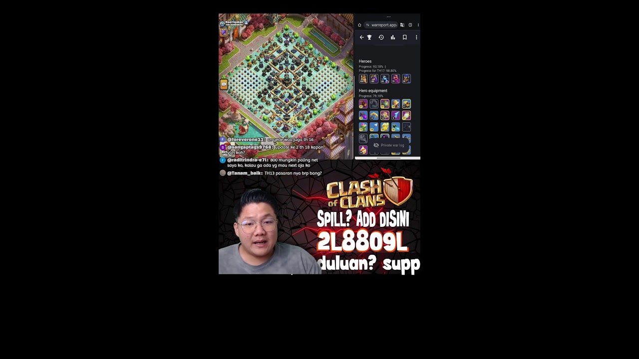 Cari COC Indonesia? Join @solyclasher live coc indonesia #shorts #liveshorts