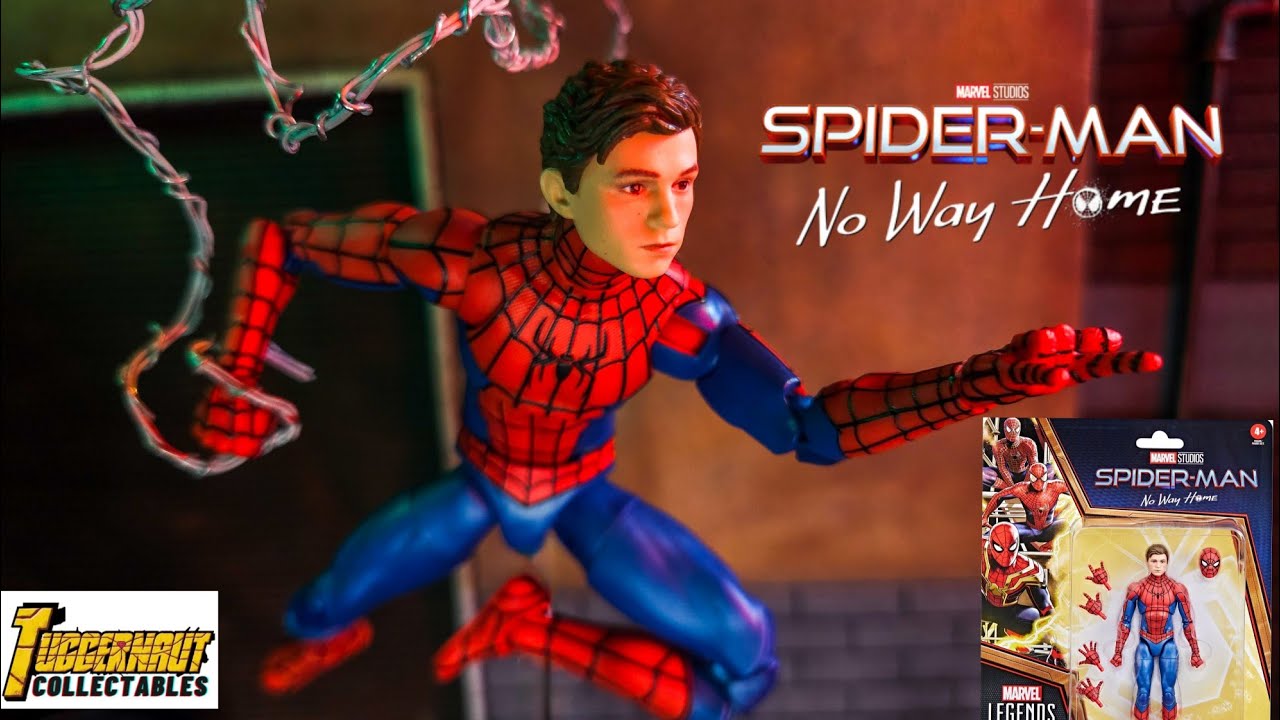 Marvel Legends Spider-man No Way Home Final Swing Suit Spider-man Tom Holland Action Figure Review