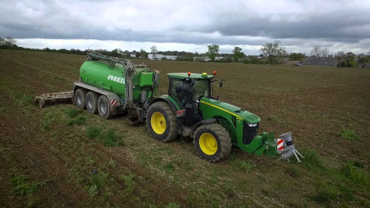 JOHN DEERE 8320R & JOSKIN 24000L I ETA TEMPLON I Manure spreader I [DJi Phantom]
