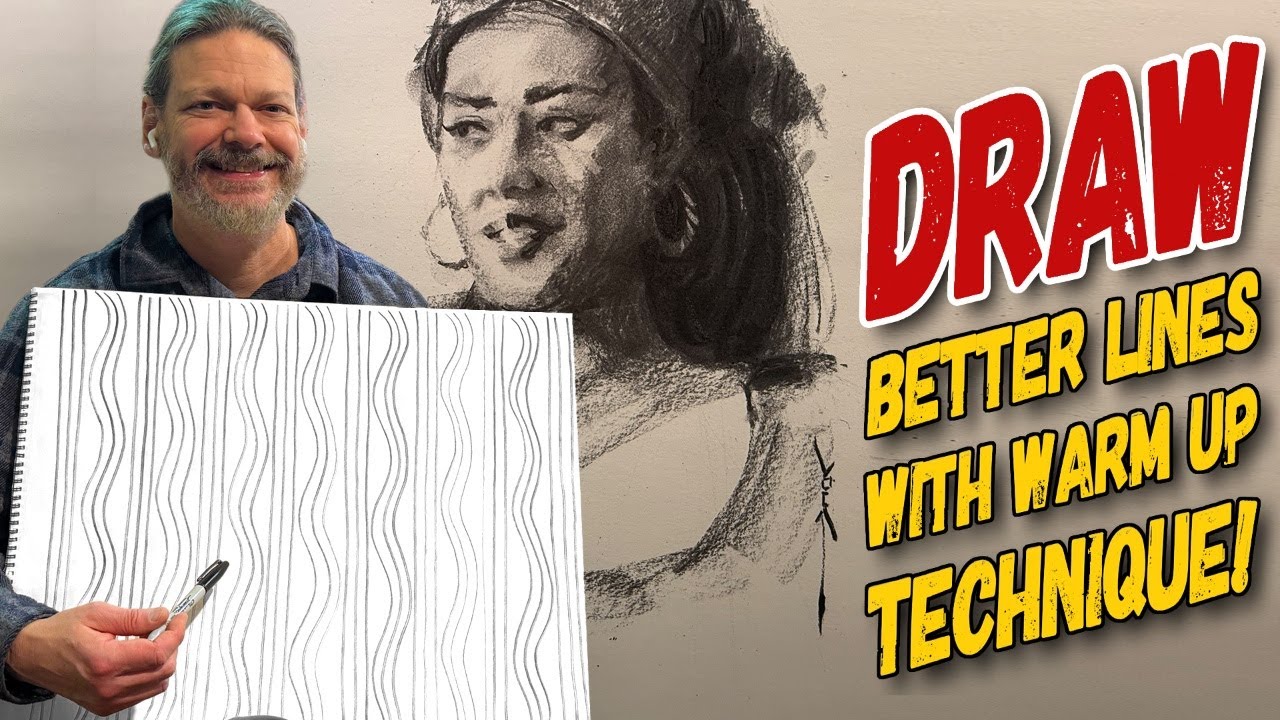 Draw Better with Warm Up Lines Technique!