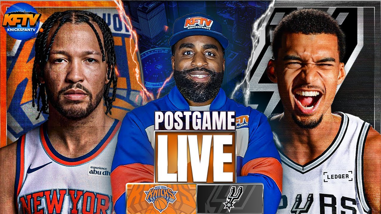 Knicks Lose In 4th Quarter Collapse to Spurs | Champagnie 11 3's! | Post Game Show | EP 673