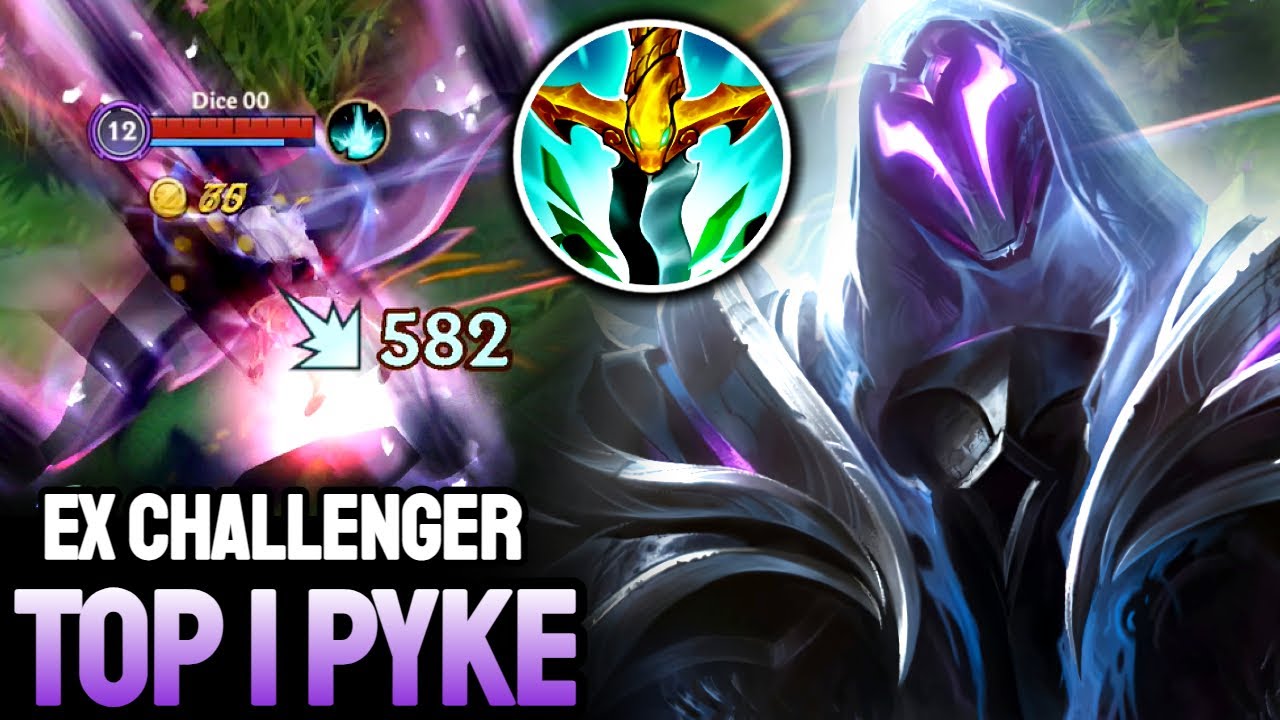 WILD RIFT PYKE - TOP 1 PYKE GAMEPLAY - EX CHALLENGER RANKED