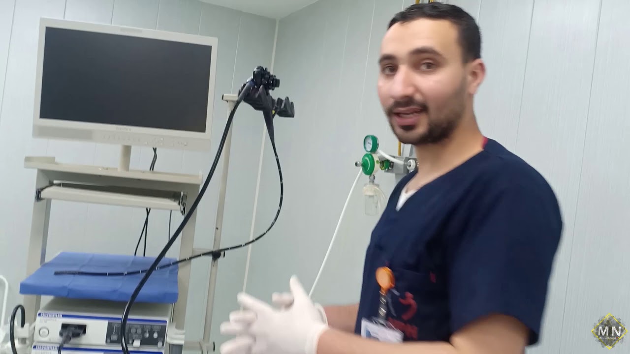 مناظير الجهاز الهضمي  l كيفية تركيب المنظار علي التور والتعرف علي وحدة التحكم الرئيسية بالمنظار .