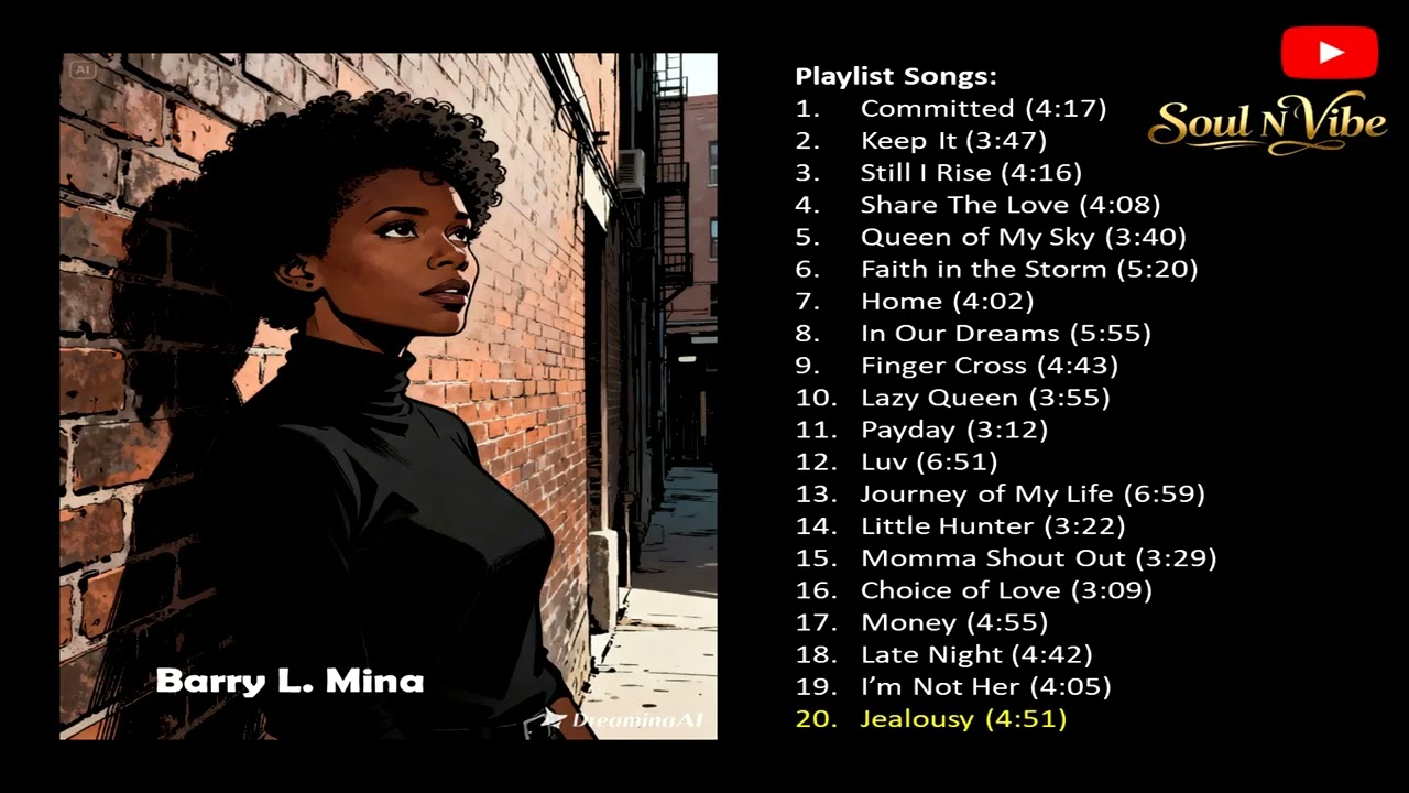 Barry L. Mina Music Album - 20 JEALOUSY (Soulful music for Daily activities or Your Personal time)