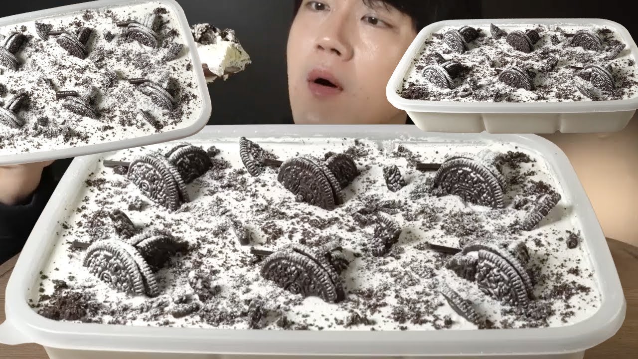 ASMR 투썸플레이스 아이스박스 파티팩 디저트 먹방!! Oreo Cake Dessert Mukbang!!