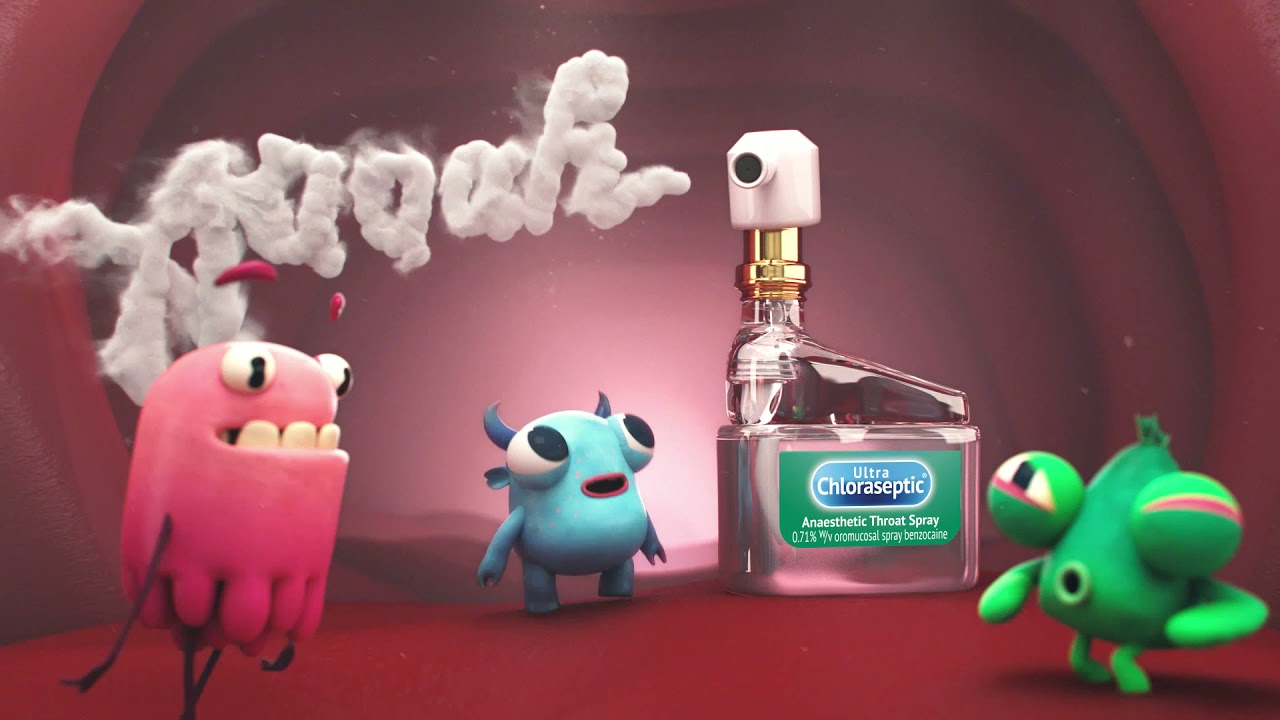 Ultra Chloraseptic Anaesthetic Sore Throat Spray 2021 TV Advert