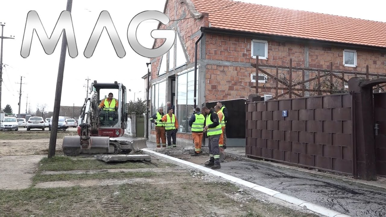 Surčin: Rekonstrukcija trotoara u Bečmenu