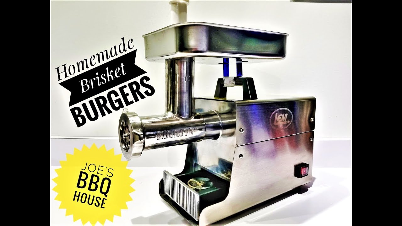 Homemade Brisket Burgers | LEM #12 Grinder | LEM Patty Maker | Weber Kettle