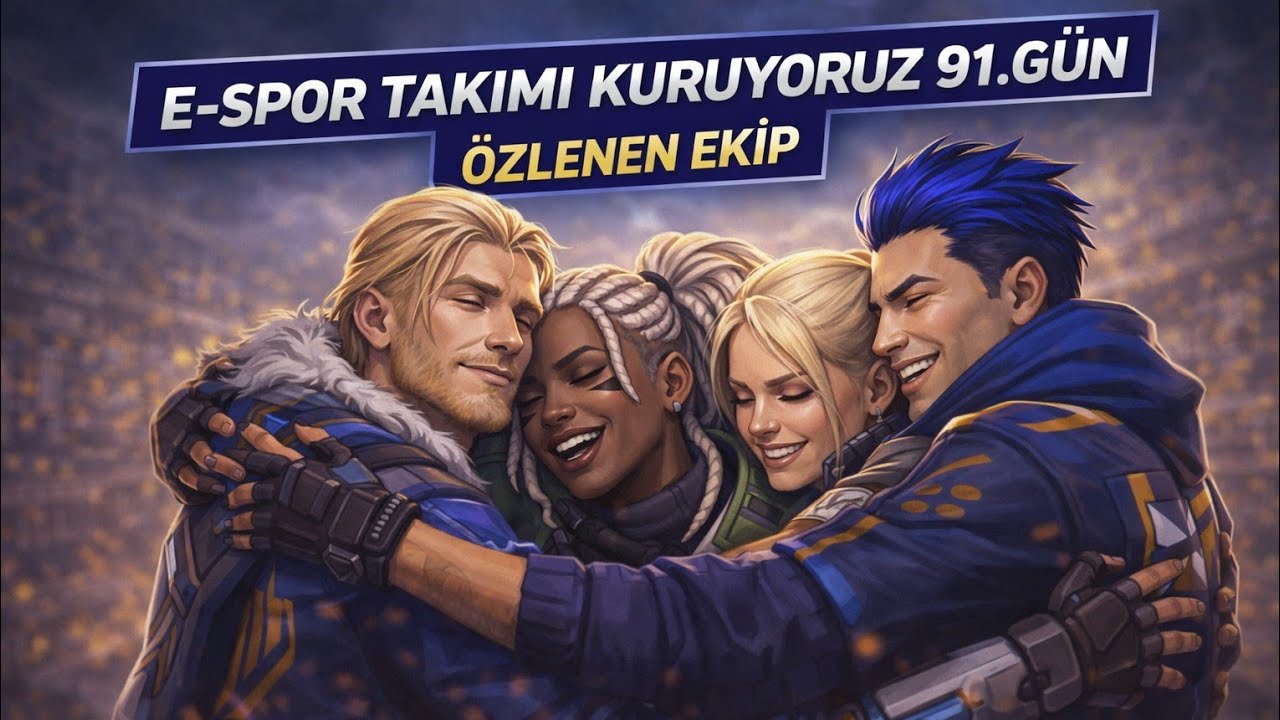 E-SPOR TAKIMI KURUYORUZ 91.GÜN ÖZLENEN EKİP(BİR EKSİKLE)
