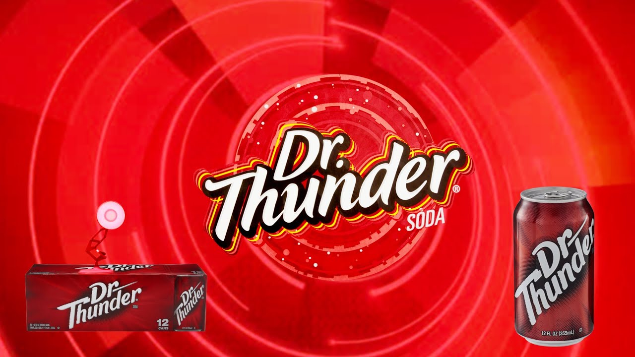 Dr. Thunder Soda Logo Spoof Luxo Lamp