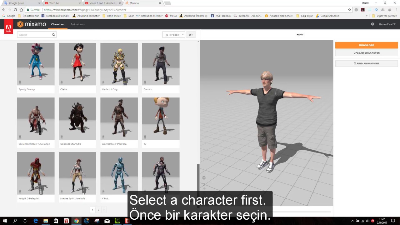 Transferring Mixamo animations to Iclone.