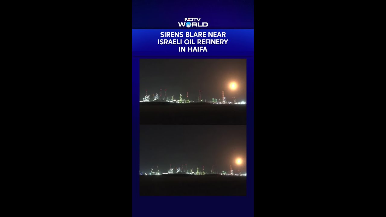 Iran Israel War | Sirens Blare Near Israeli Oil Refinery In Haifa