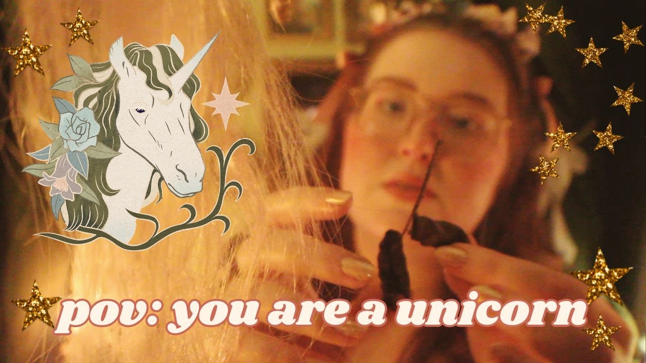 ASMR Unicorn Pamper Session ✨ soft spoken personal attention, hoof picking and horn cleaning ✨