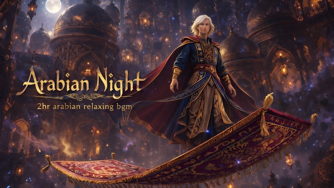 【異世界アラビアン音楽2HR】 Flying Carpet 空飛ぶ絨毯｜ Echoes of Arabian Night｜忘れられた砂漠の旋律 🏜️ Fantasy BGM