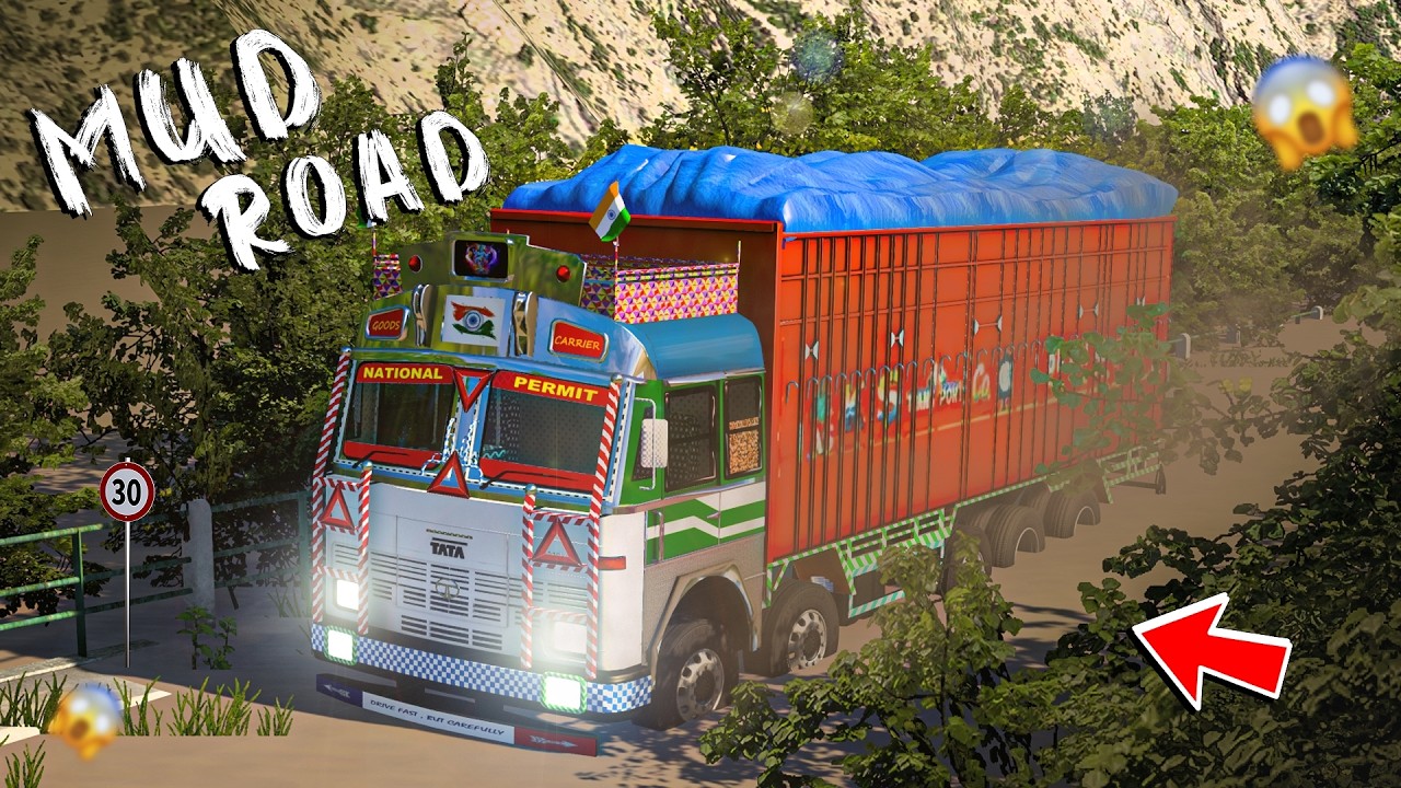 INDIAN TATA 3718 TRUCK VS DANGEROUS ROADS 😱