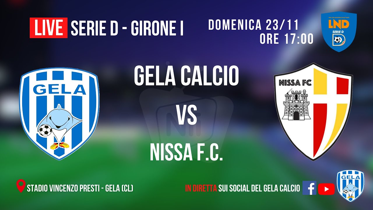 LIVE: GELA CALCIO vs NISSA F.C.