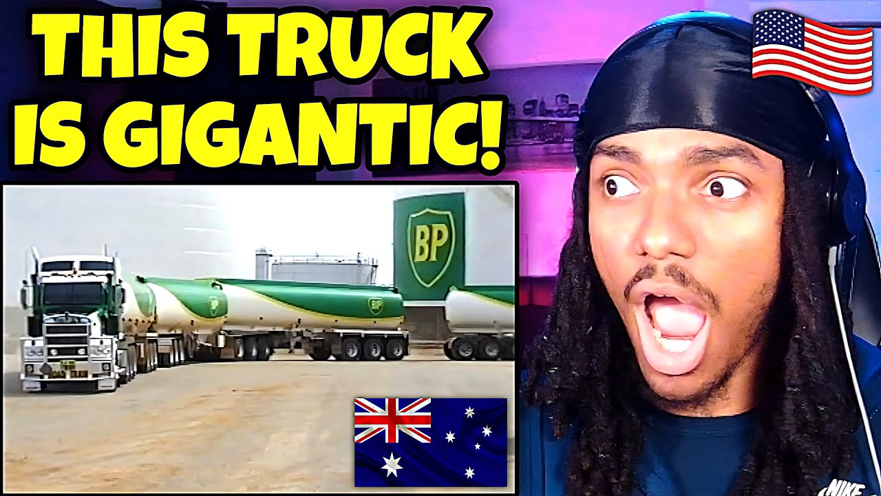 AMERICAN REACTS to the 'World’s Largest Fuel Truck' in Australia