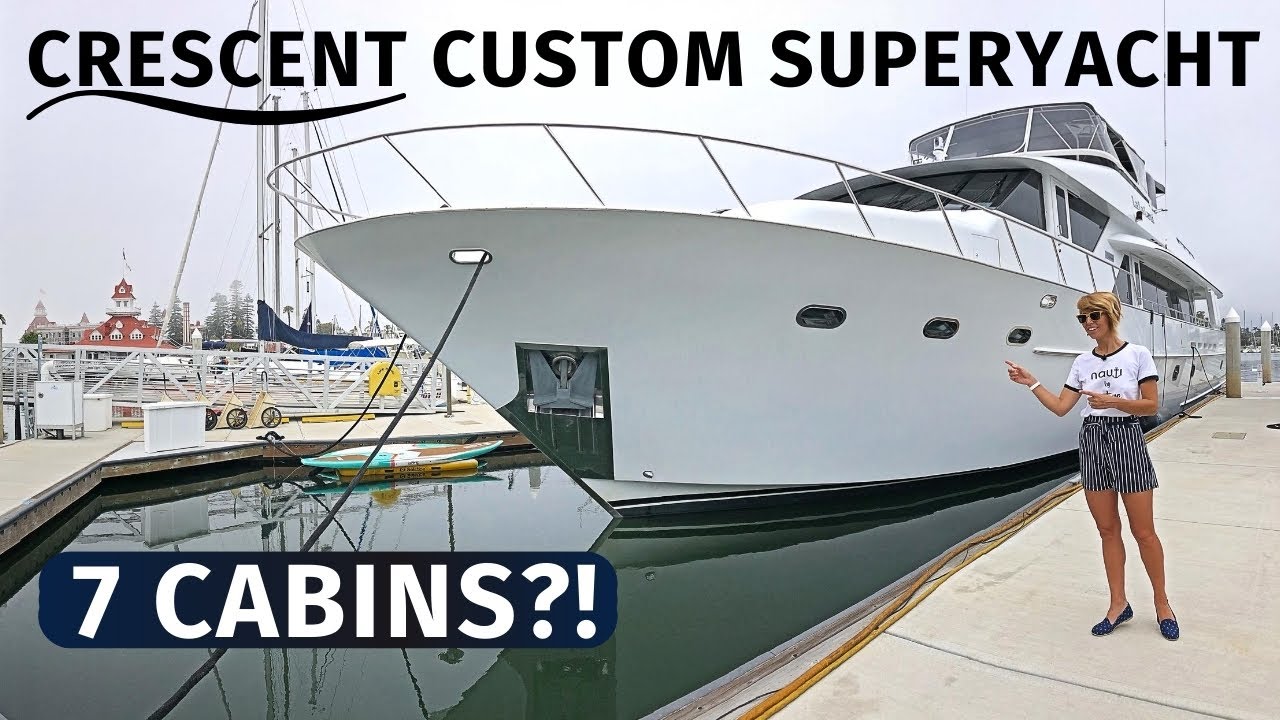 $ 1,790,000 '97 CRESCENT CUSTOM 96 '2019 REFIT Classic SuperYacht LIVEABOARD Моторная яхта TOUR & 