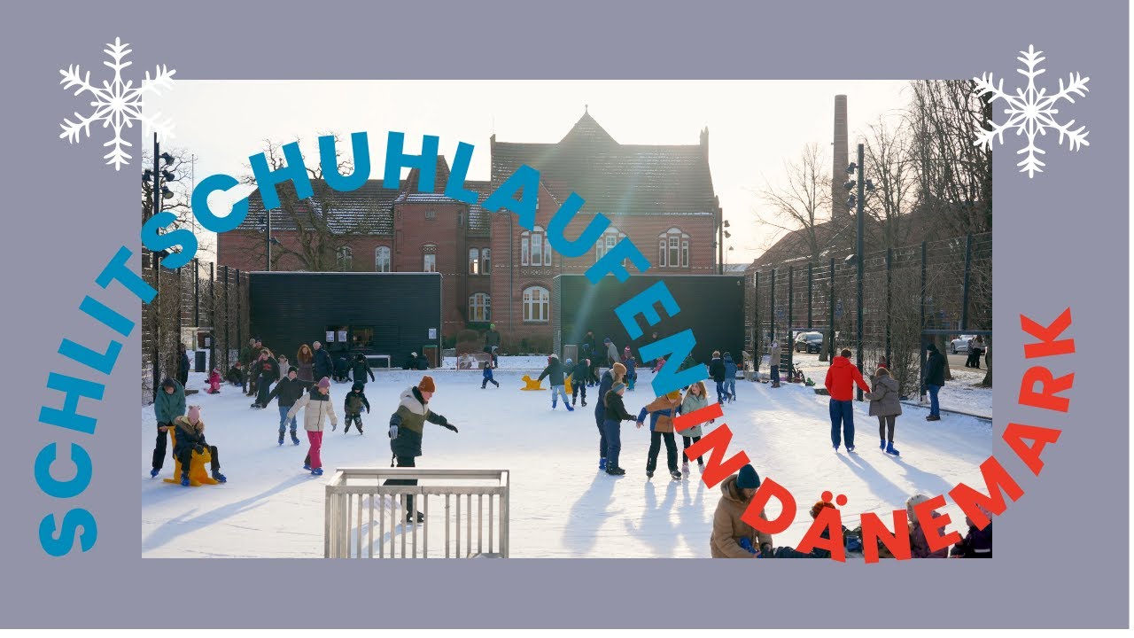 Ausflug nach Dänemark: Schlittschuhlaufen auf der Eisbahn in Apenrade #Dänemark #Winterausflug