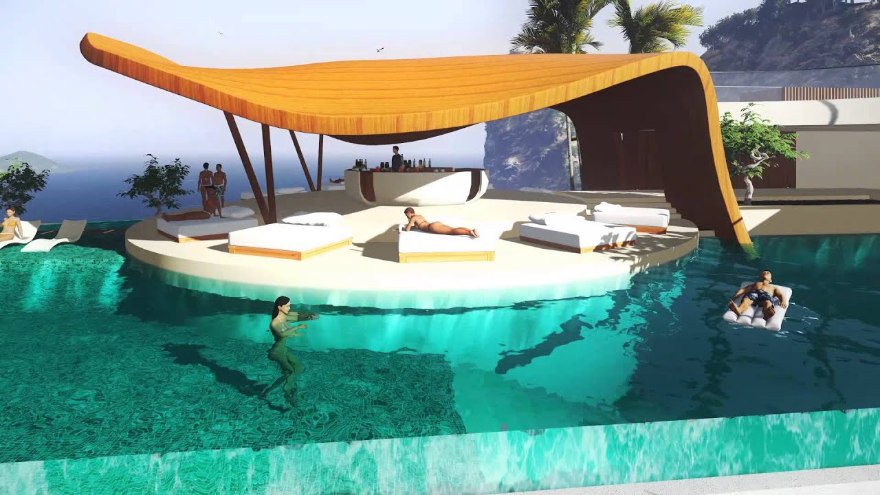 Architectural Rendering  of a sea side Villa  by Square Pixel