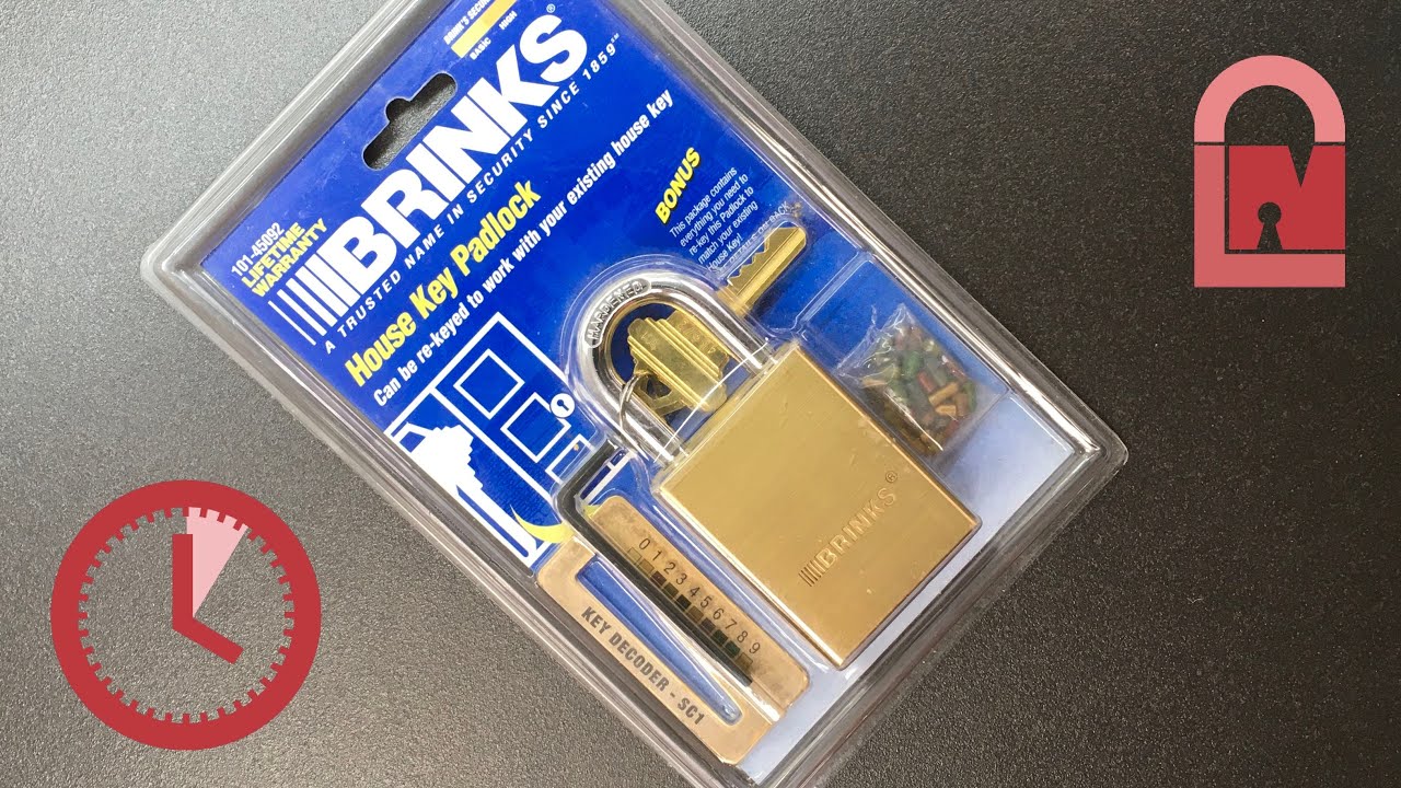 Brinks Max Security House Key Padlock Out of the Box Pick